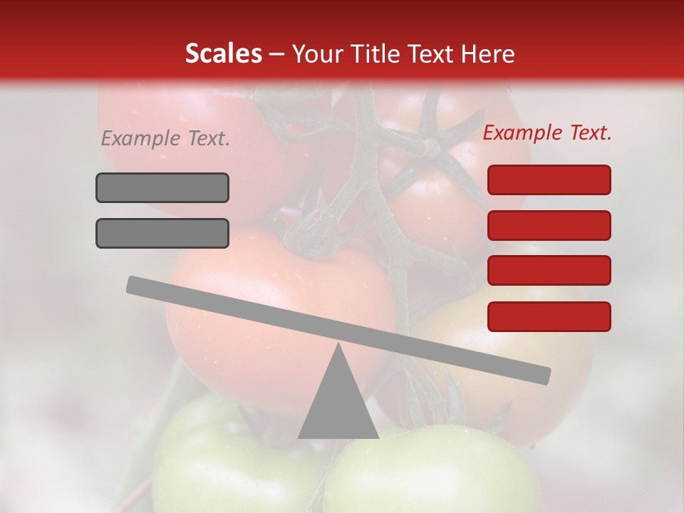 A Bunch Of Tomatoes On A Plant With A Red Background PowerPoint Template