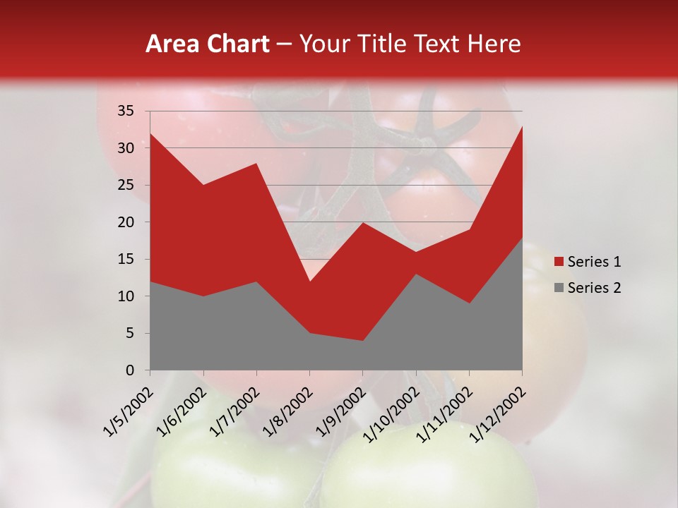 A Bunch Of Tomatoes On A Plant With A Red Background PowerPoint Template