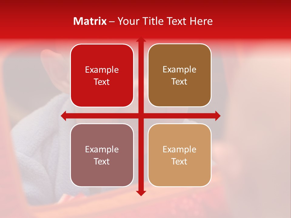 Baby Seeing Self In Mirror PowerPoint Template