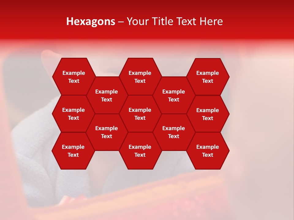 Baby Seeing Self In Mirror PowerPoint Template