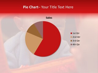 Baby Seeing Self In Mirror PowerPoint Template