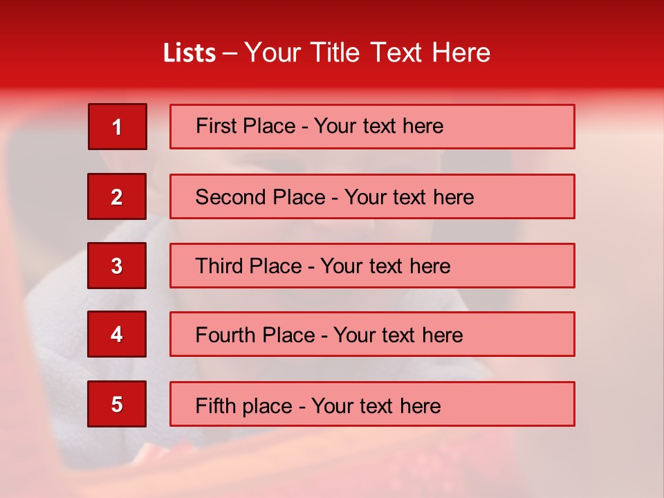 Baby Seeing Self In Mirror PowerPoint Template
