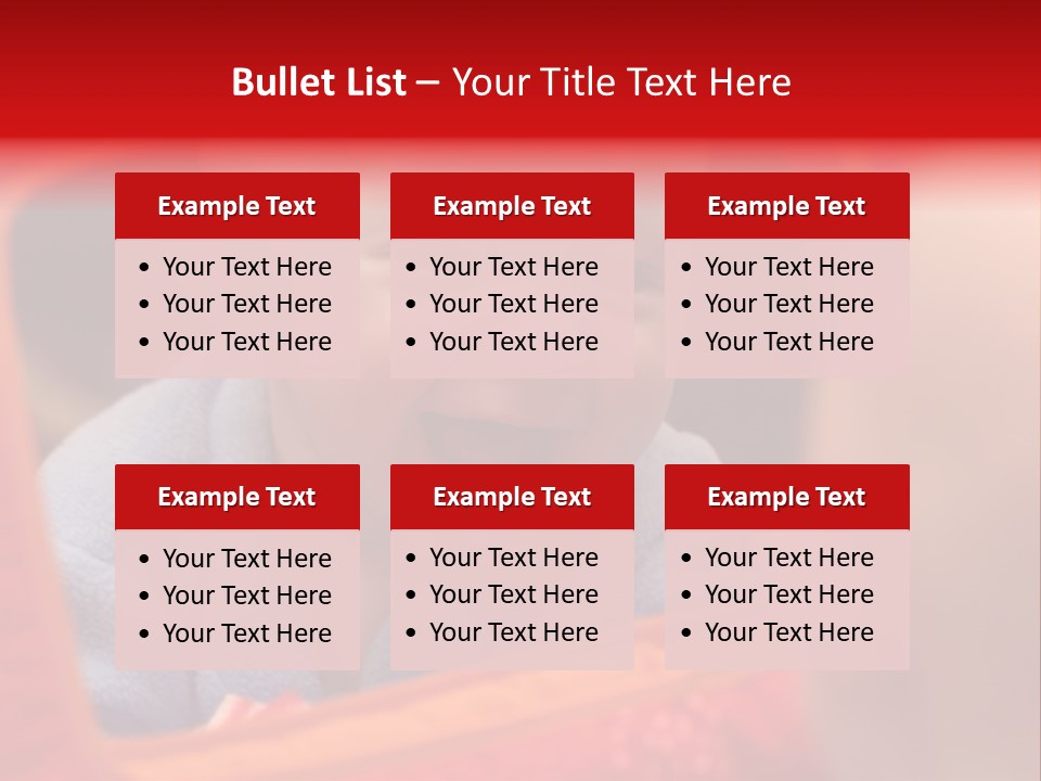 Baby Seeing Self In Mirror PowerPoint Template