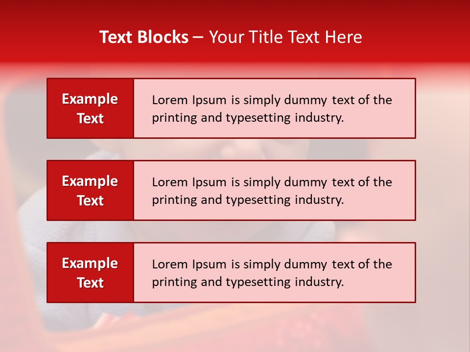 Baby Seeing Self In Mirror PowerPoint Template