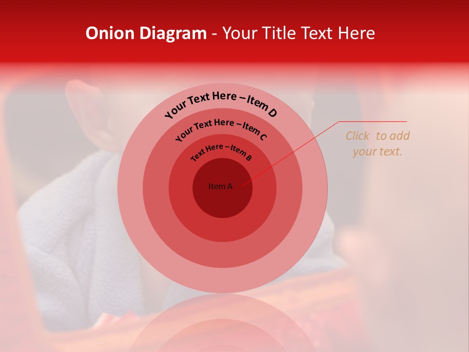 Baby Seeing Self In Mirror PowerPoint Template