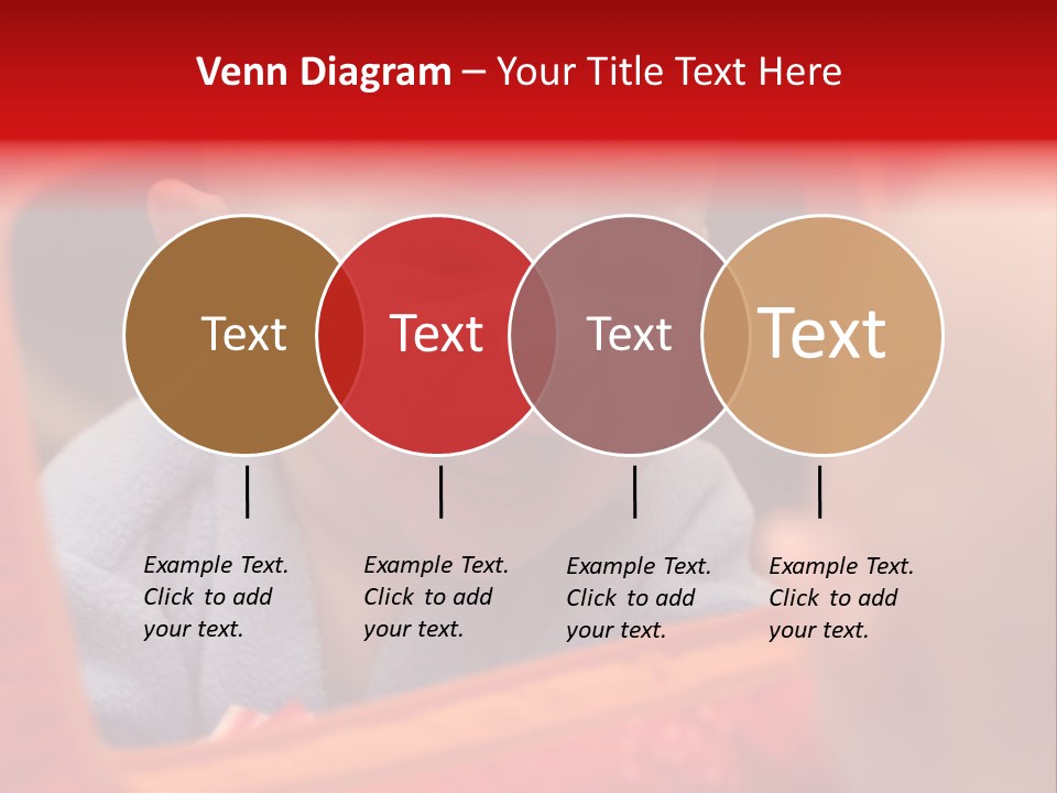 Baby Seeing Self In Mirror PowerPoint Template