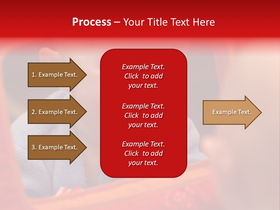 Baby Seeing Self In Mirror PowerPoint Template
