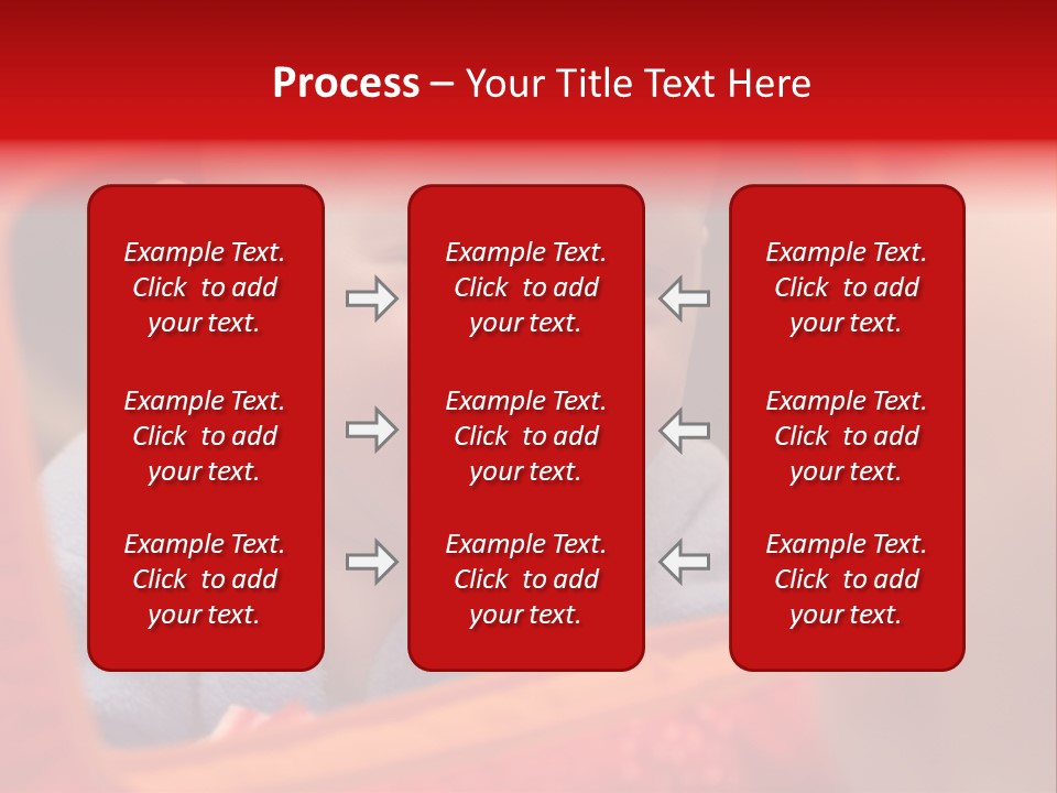 Baby Seeing Self In Mirror PowerPoint Template