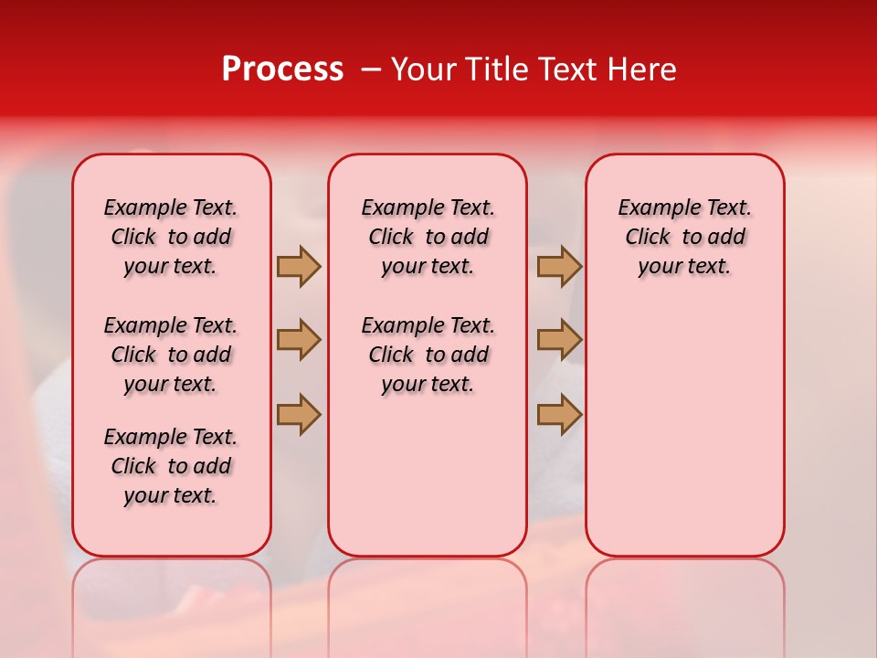 Baby Seeing Self In Mirror PowerPoint Template