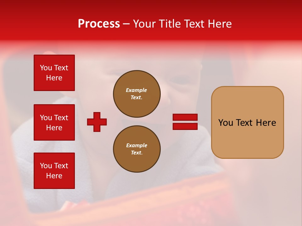 Baby Seeing Self In Mirror PowerPoint Template