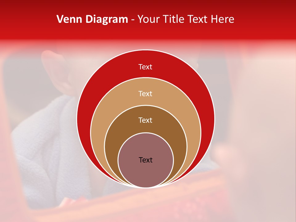 Baby Seeing Self In Mirror PowerPoint Template