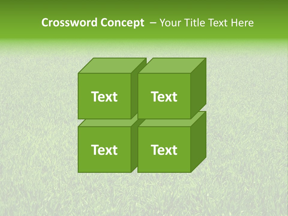 Green Grass Background PowerPoint Template