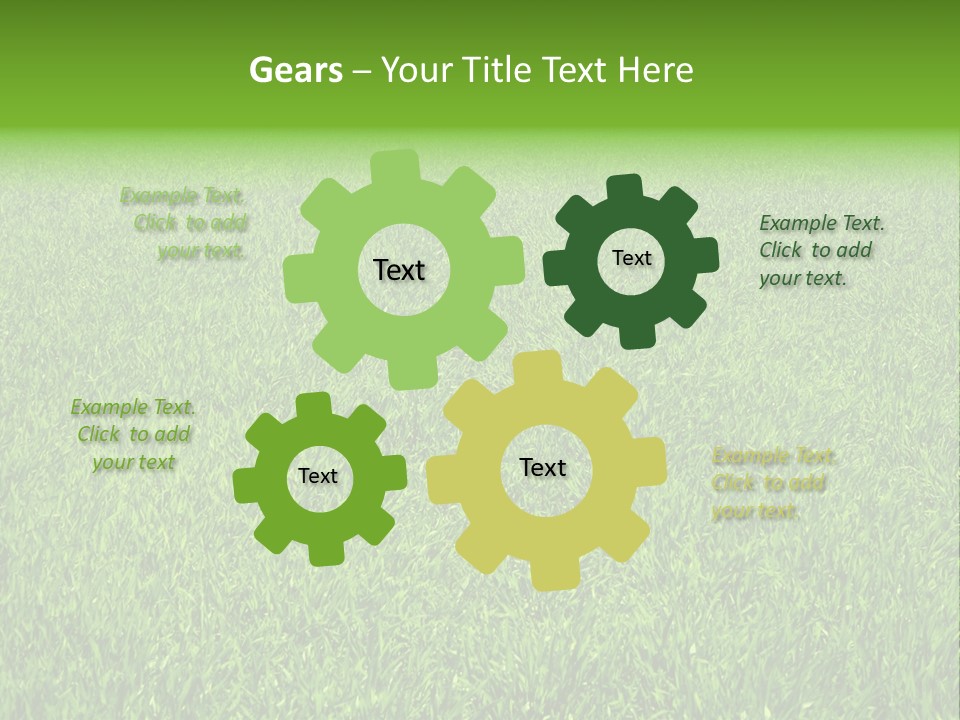 Green Grass Background PowerPoint Template