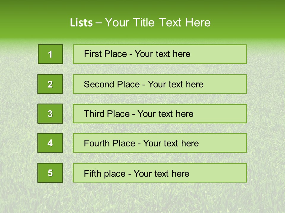 Green Grass Background PowerPoint Template