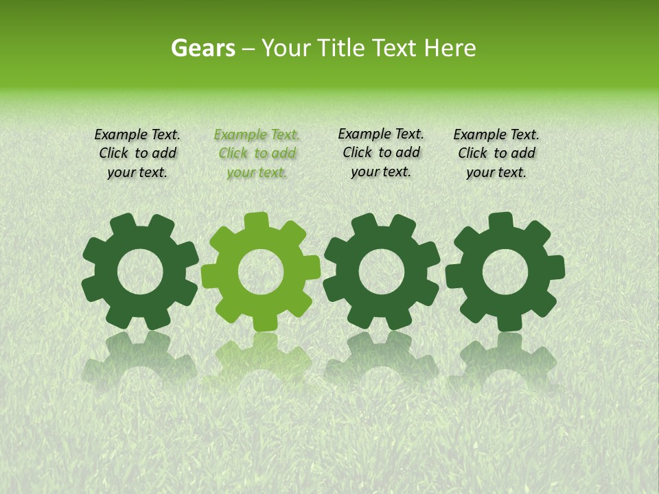 Green Grass Background PowerPoint Template