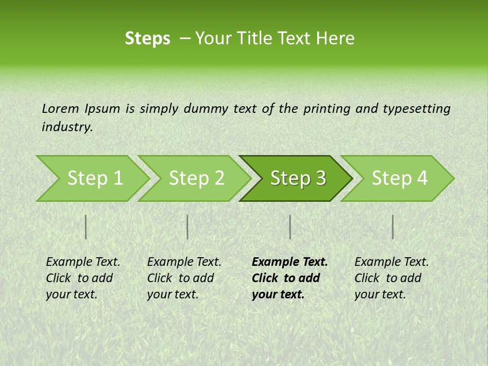 Green Grass Background PowerPoint Template