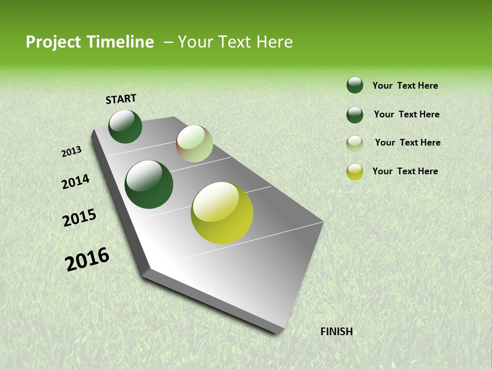 Green Grass Background PowerPoint Template