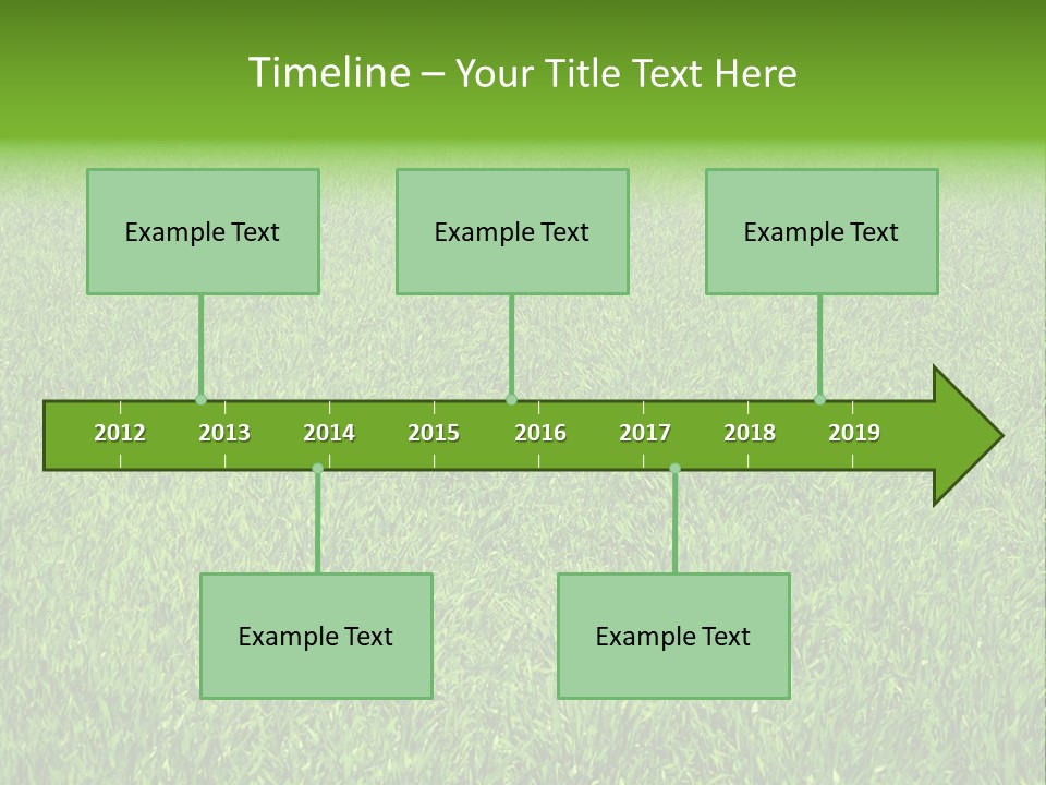 Green Grass Background PowerPoint Template
