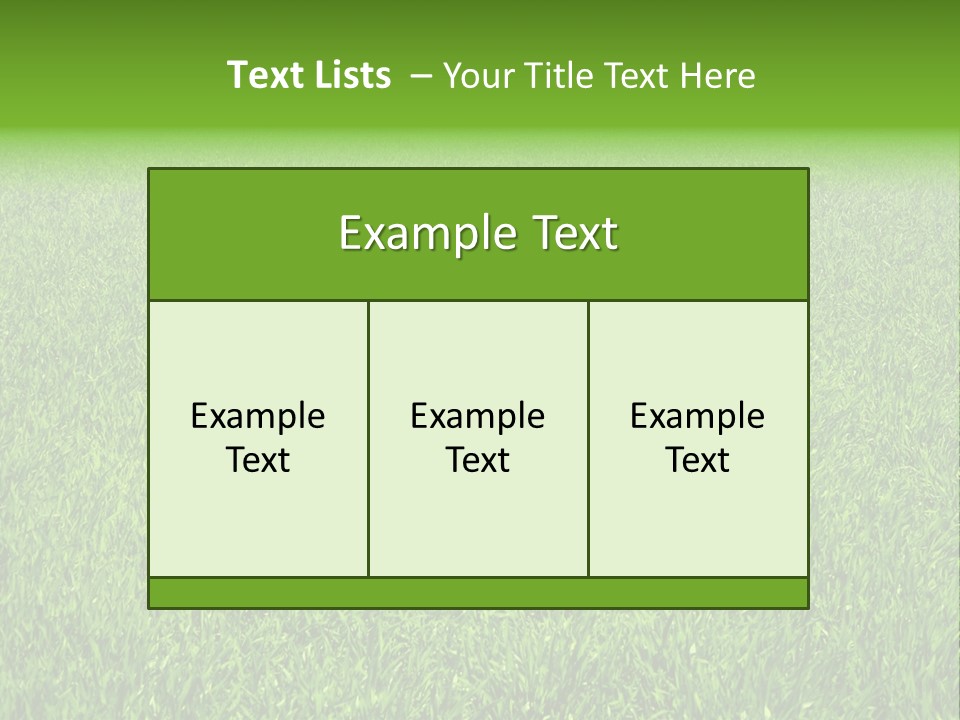 Green Grass Background PowerPoint Template