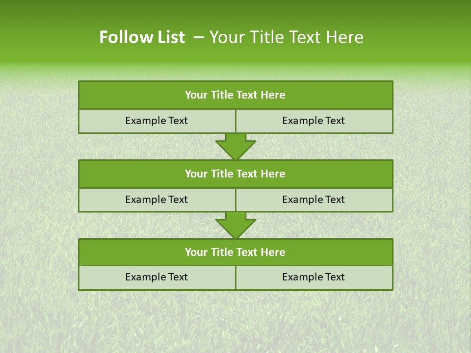 Green Grass Background PowerPoint Template
