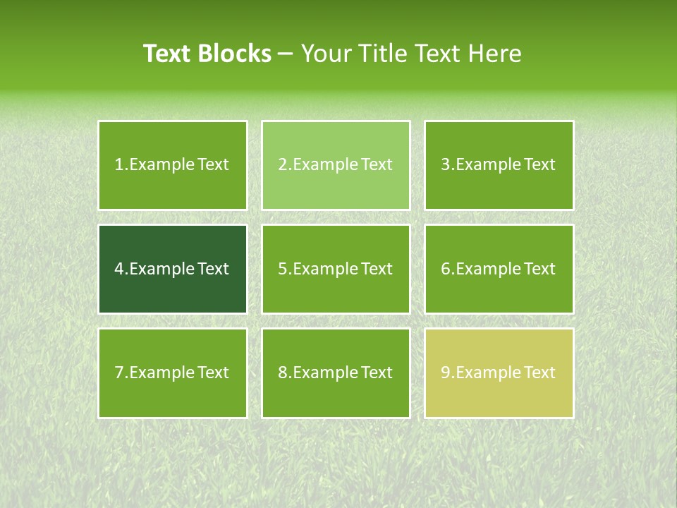 Green Grass Background PowerPoint Template