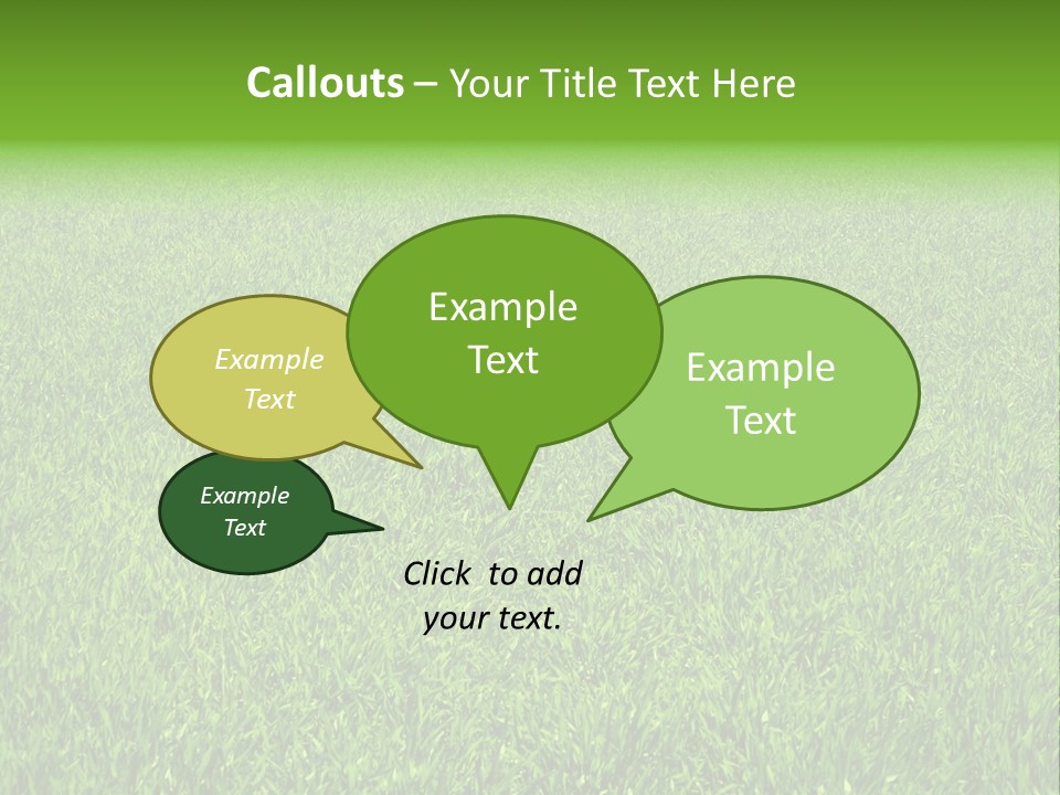Green Grass Background PowerPoint Template