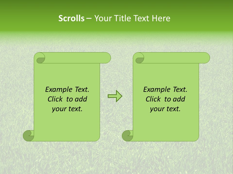 Green Grass Background PowerPoint Template