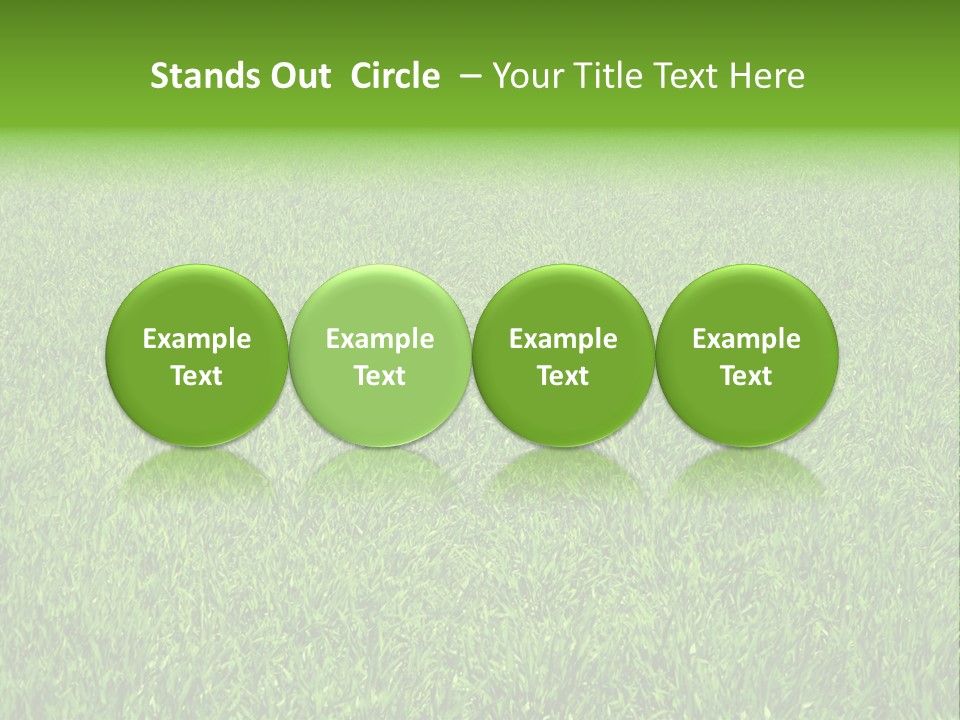 Green Grass Background PowerPoint Template