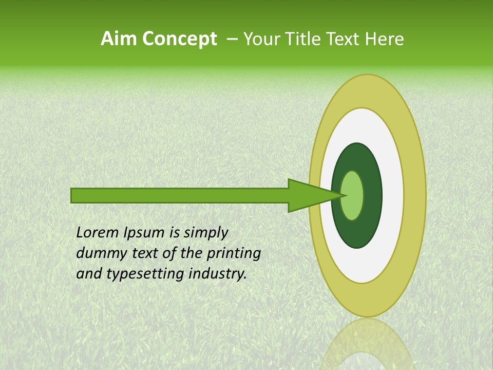 Green Grass Background PowerPoint Template