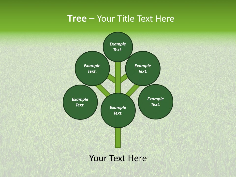 Green Grass Background PowerPoint Template