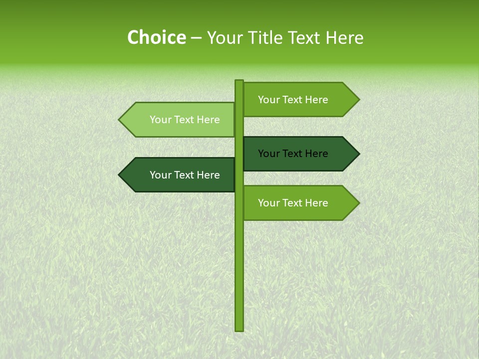 Green Grass Background PowerPoint Template