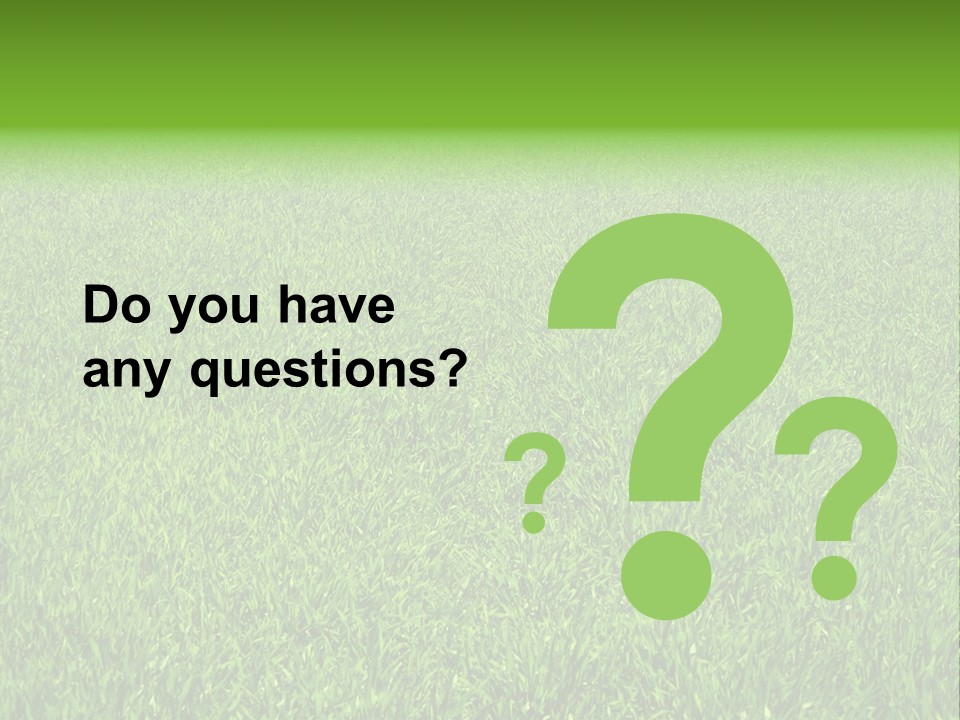 Green Grass Background PowerPoint Template