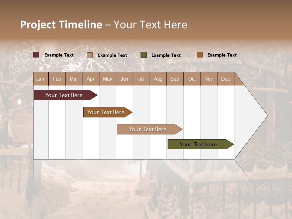 Stock Image Of A Snowing Winter At Boston, Massachusetts, Usa PowerPoint Template