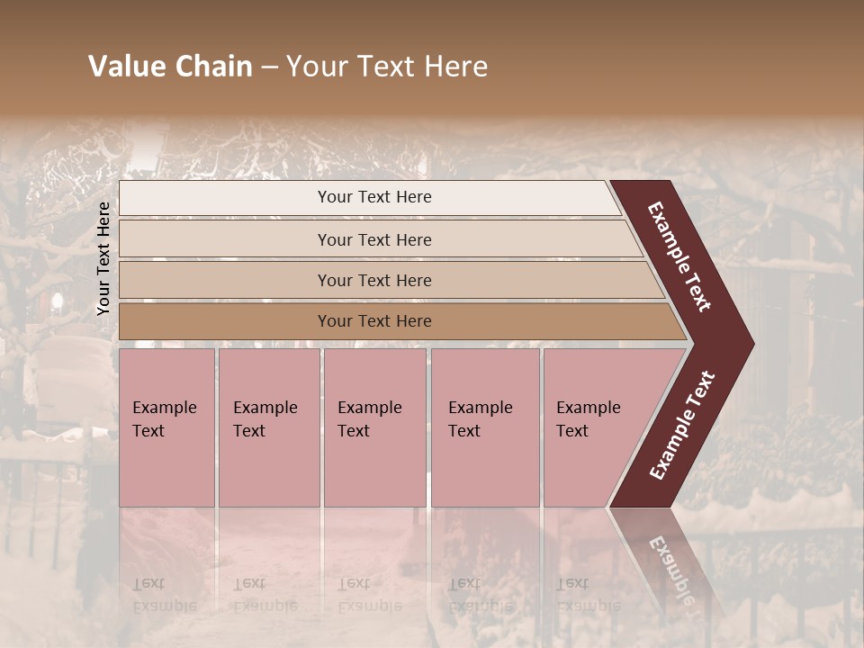 Stock Image Of A Snowing Winter At Boston, Massachusetts, Usa PowerPoint Template