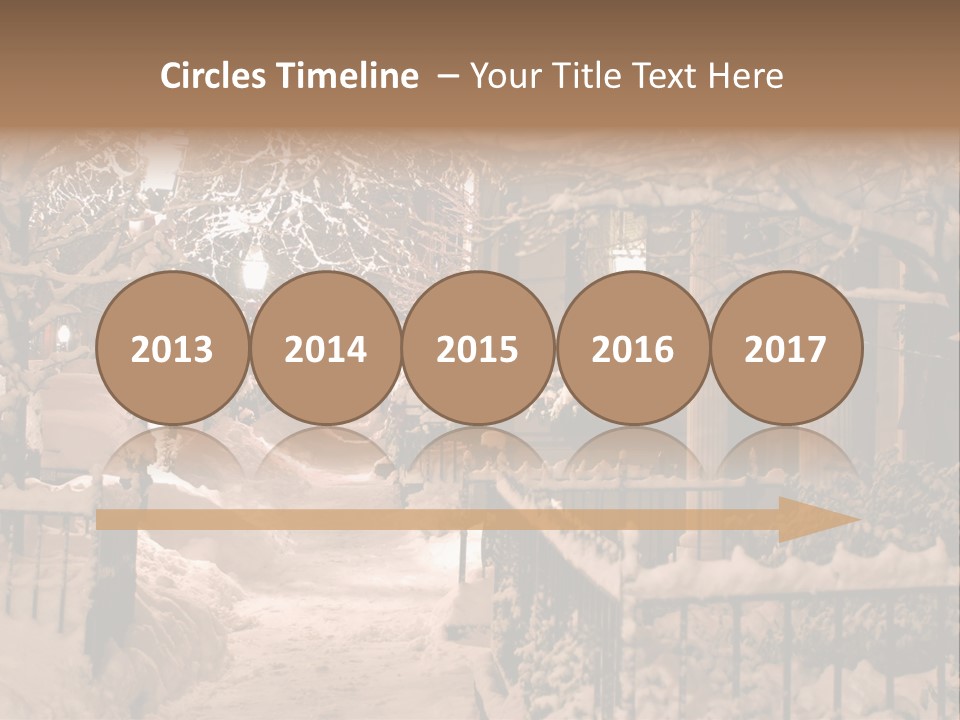 Stock Image Of A Snowing Winter At Boston, Massachusetts, Usa PowerPoint Template