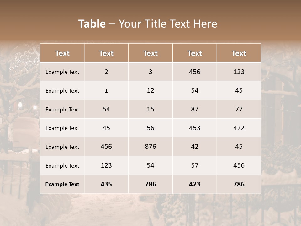 Stock Image Of A Snowing Winter At Boston, Massachusetts, Usa PowerPoint Template