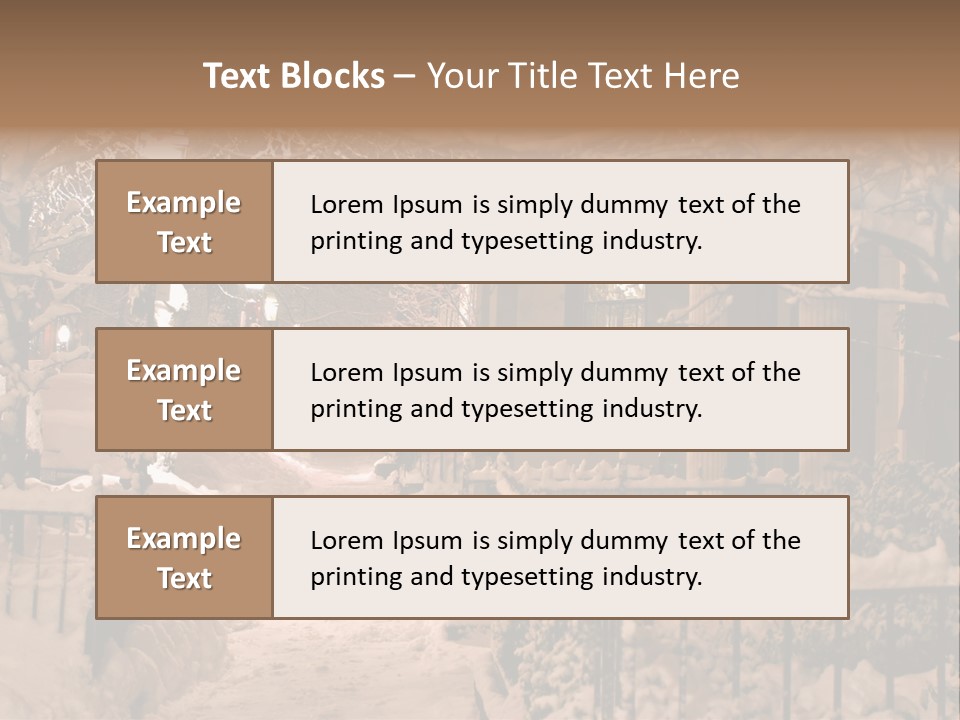 Stock Image Of A Snowing Winter At Boston, Massachusetts, Usa PowerPoint Template