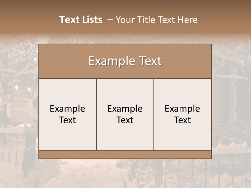 Stock Image Of A Snowing Winter At Boston, Massachusetts, Usa PowerPoint Template