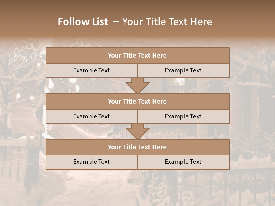 Stock Image Of A Snowing Winter At Boston, Massachusetts, Usa PowerPoint Template