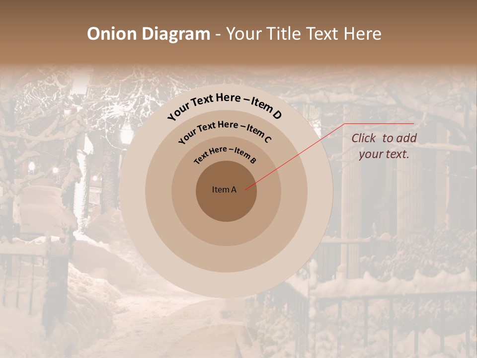 Stock Image Of A Snowing Winter At Boston, Massachusetts, Usa PowerPoint Template