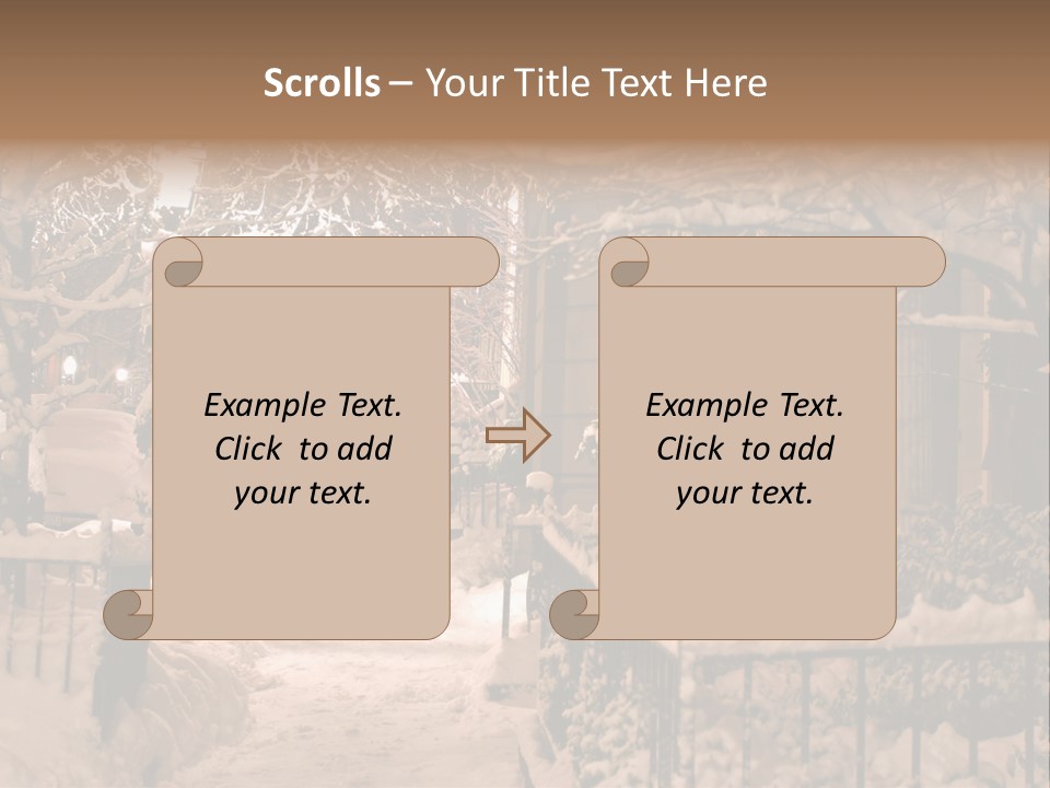 Stock Image Of A Snowing Winter At Boston, Massachusetts, Usa PowerPoint Template