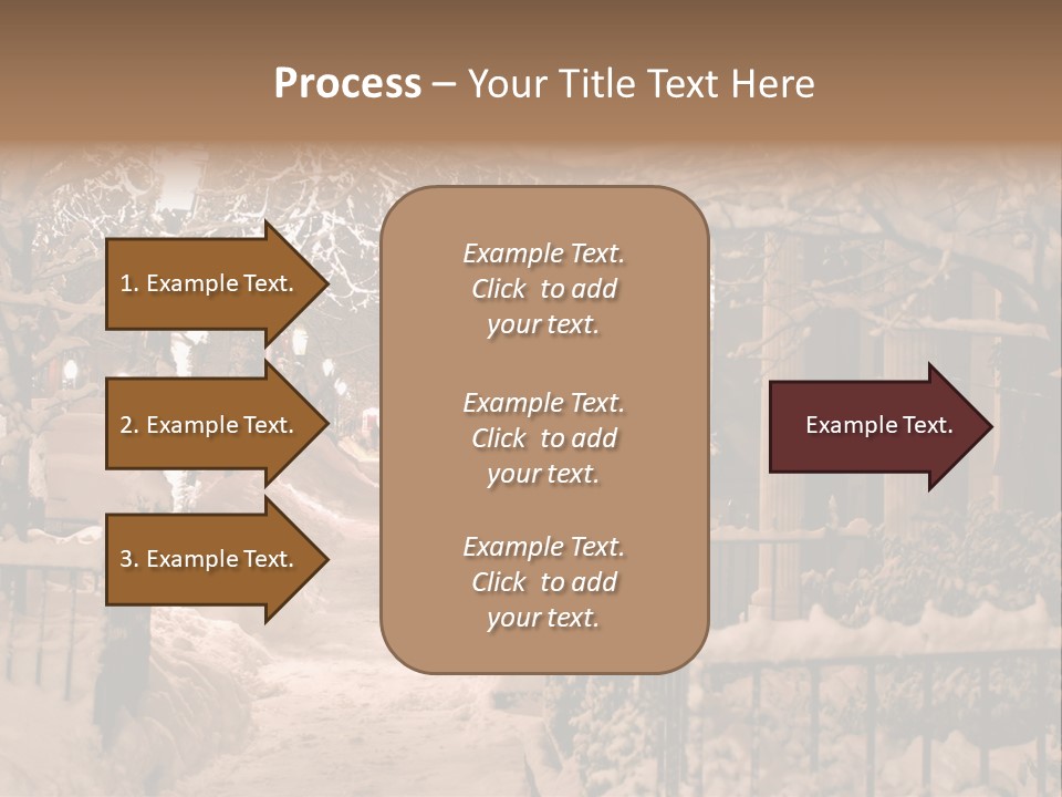 Stock Image Of A Snowing Winter At Boston, Massachusetts, Usa PowerPoint Template