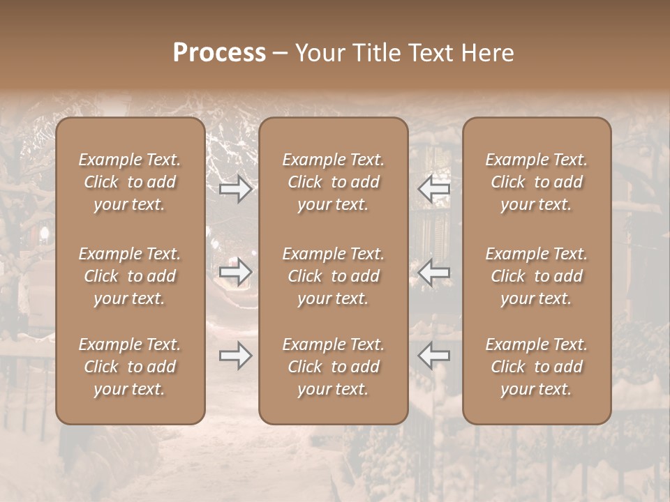Stock Image Of A Snowing Winter At Boston, Massachusetts, Usa PowerPoint Template