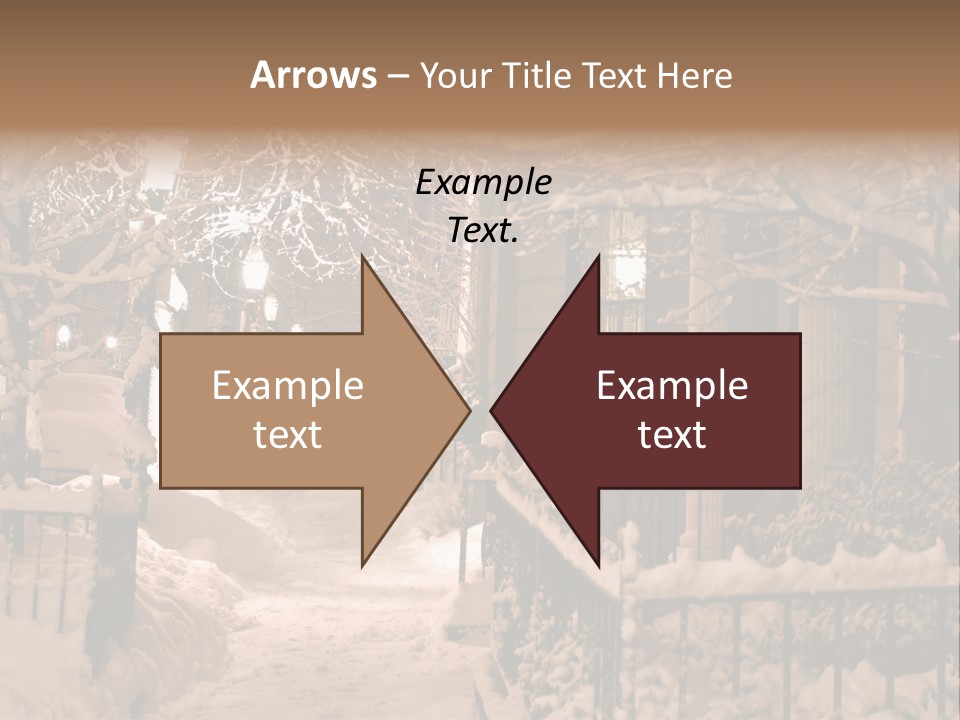 Stock Image Of A Snowing Winter At Boston, Massachusetts, Usa PowerPoint Template