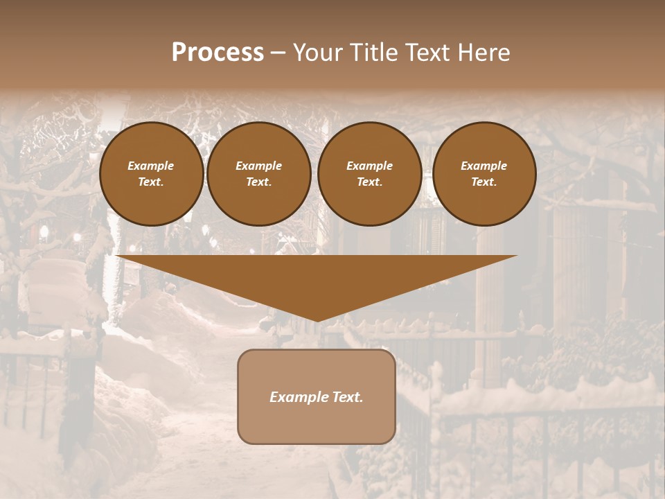 Stock Image Of A Snowing Winter At Boston, Massachusetts, Usa PowerPoint Template