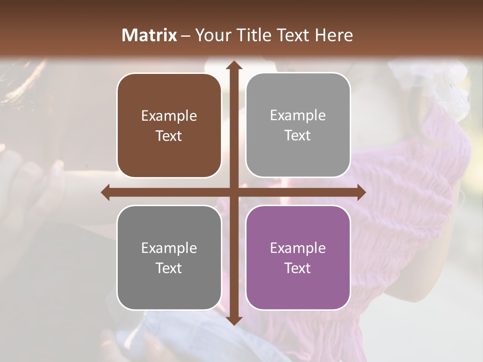 Happy Mother With Kid Outdoor PowerPoint Template