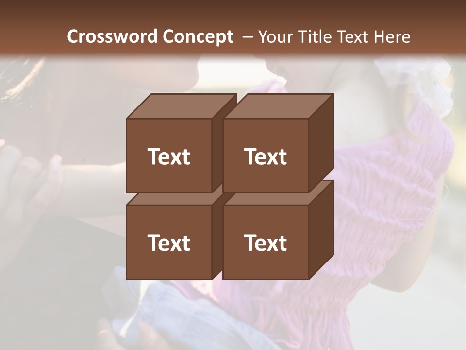 Happy Mother With Kid Outdoor PowerPoint Template