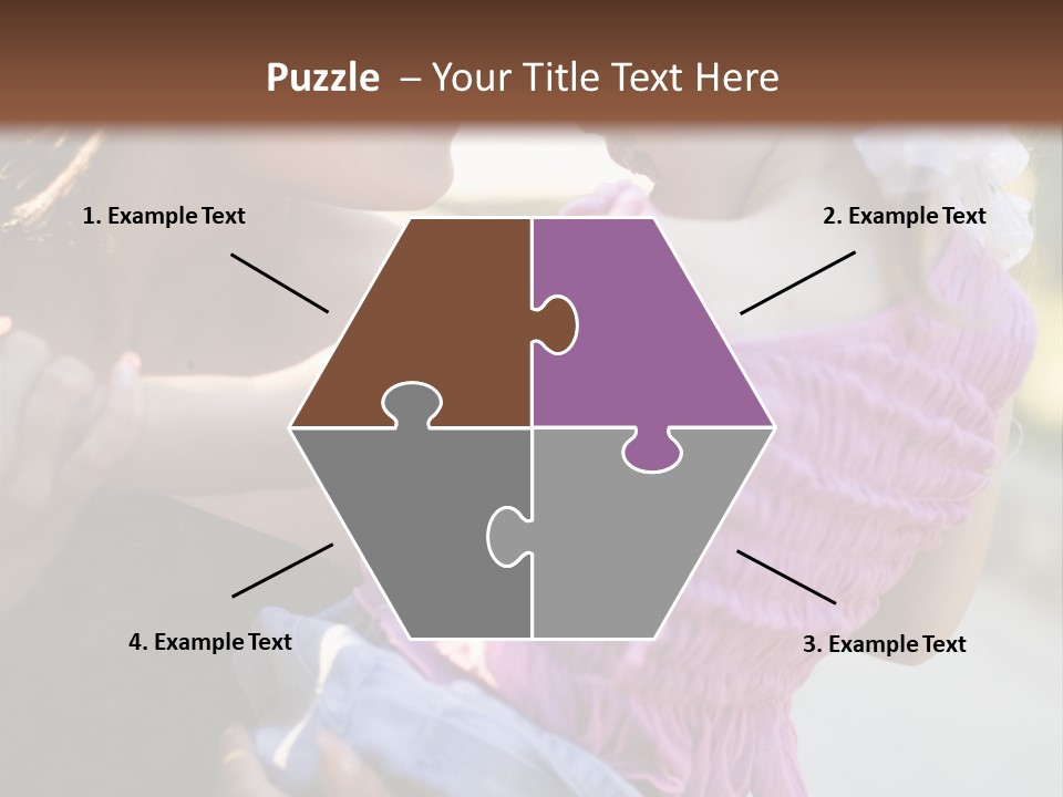 Happy Mother With Kid Outdoor PowerPoint Template