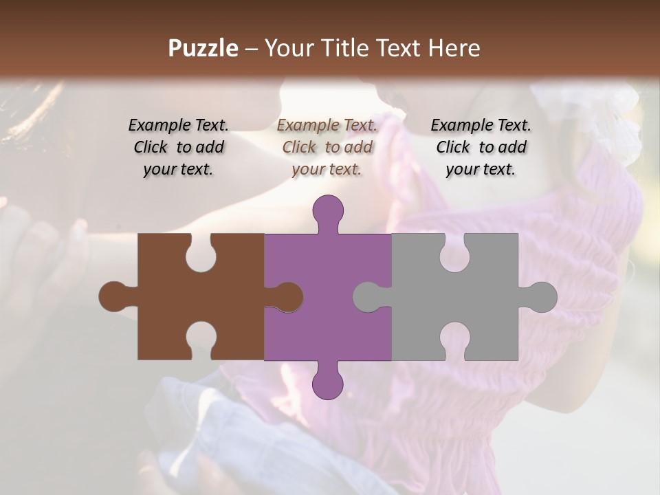 Happy Mother With Kid Outdoor PowerPoint Template