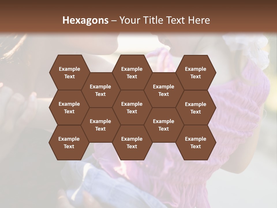 Happy Mother With Kid Outdoor PowerPoint Template